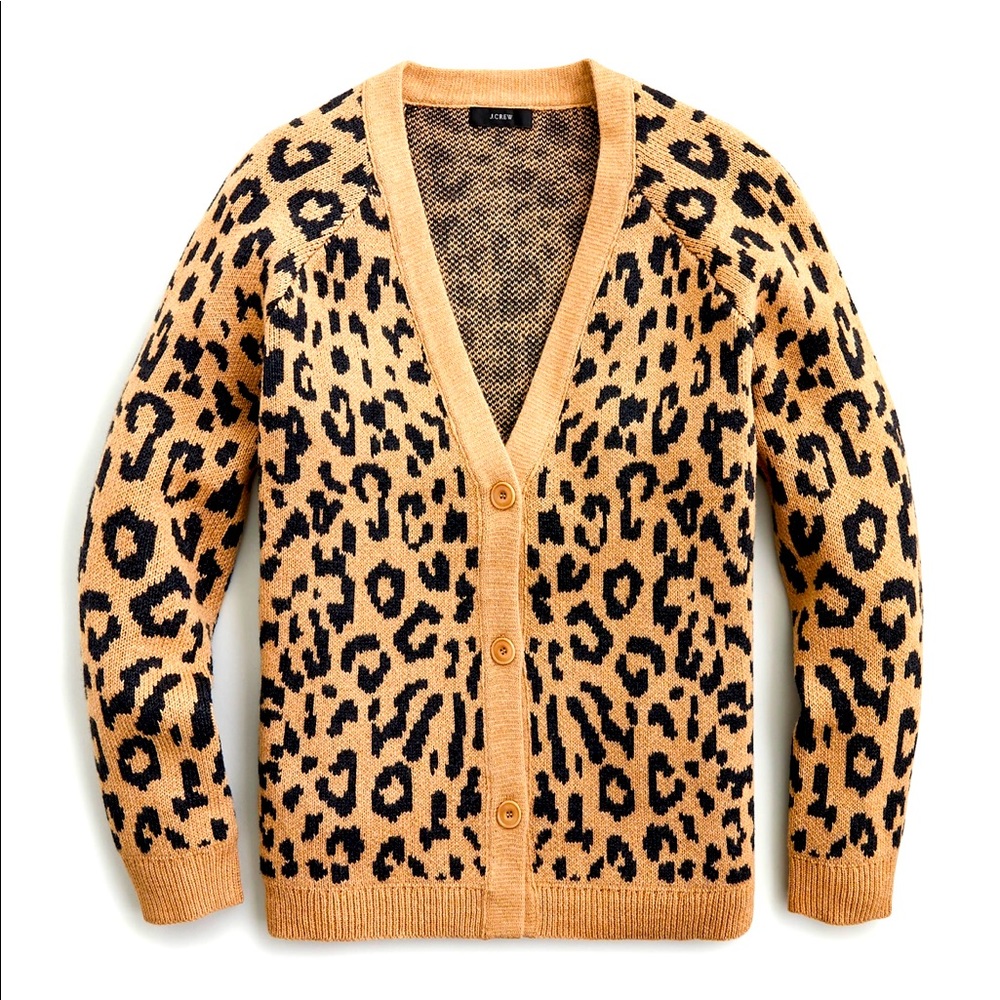 J.Crew V-neck cardigan sweater in leopard
Item AR939